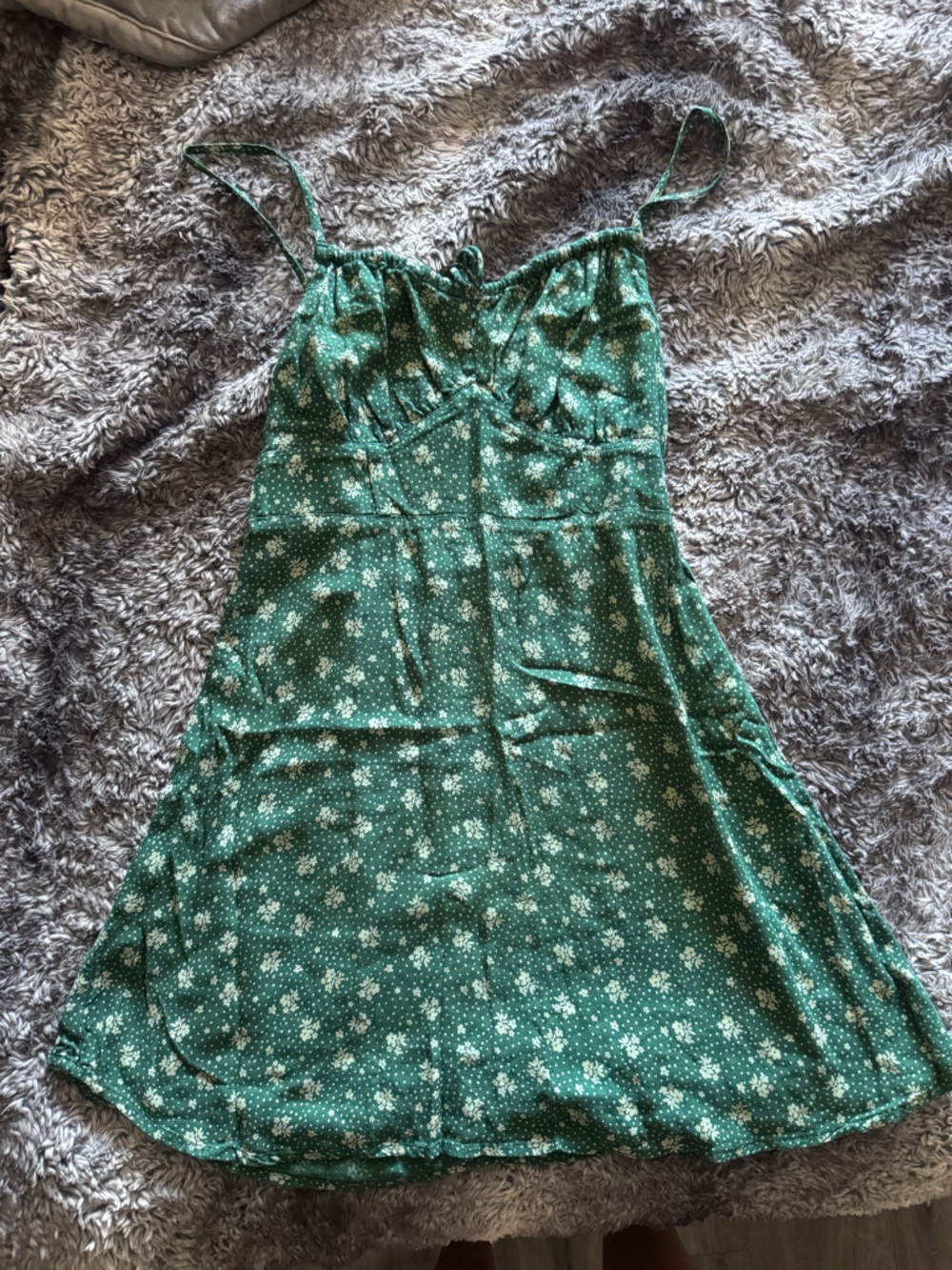 Billabong Green Floral Slip Dress